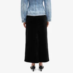 GANNI Washed Corduroy Long Skirt -Deals Snazzy Mode Store 20 12 2023 AJ F8799 99 8 1