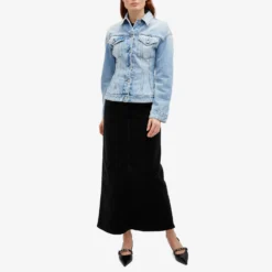 GANNI Washed Corduroy Long Skirt -Deals Snazzy Mode Store 20 12 2023 AJ F8799 99 m9 1