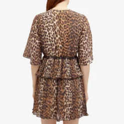 GANNI Georgette V-Neck Mini Dress -Deals Snazzy Mode Store 20 12 2023 BLR F8693 859 8 1