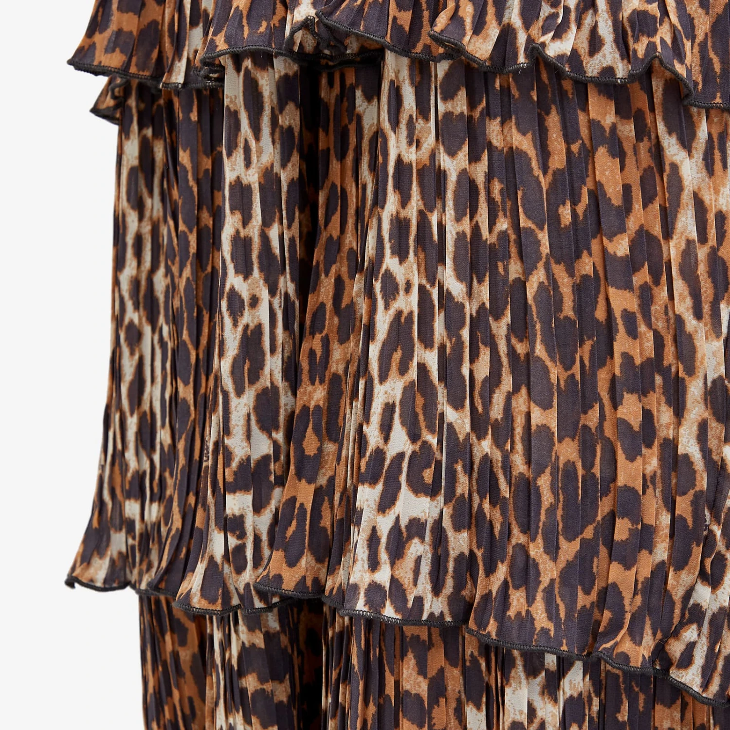 GANNI Georgette Smock Midi Dress 5 GANNI Georgette Smock Midi Dress - Image 5