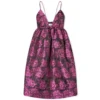 GANNI Botanical Jacquard Mini Strap Dress