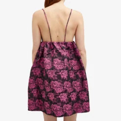 GANNI Botanical Jacquard Mini Strap Dress -Deals Snazzy Mode Store 20 12 2023 JD F8796 72 8 1
