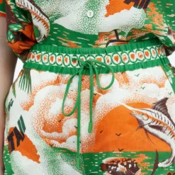 ALÉMAIS Bungalow Linen Short -Deals Snazzy Mode Store 21 02 2024 AJ 3161P RED 10 1