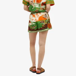 ALÉMAIS Bungalow Linen Short -Deals Snazzy Mode Store 21 02 2024 AJ 3161P RED 8 1