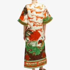 ALÉMAIS Bungalow Midi Dress -Deals Snazzy Mode Store 21 02 24 TC 3163D RED 8 1