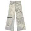 Acne Studios Printed Wide Leg Jeans