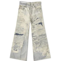 Acne Studios Printed Wide Leg Jeans