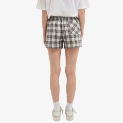 Acne Studios Face Roxx Check Shorts -Deals Snazzy Mode Store 21 12 23 NS CE0044 AYT 8 1
