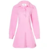 AMI Buttoned Collar Mini Dress