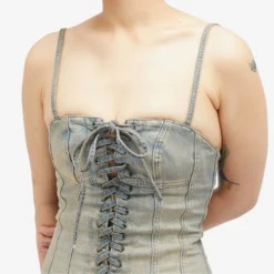 MISBHV Laced Up Denim Dress -Deals Snazzy Mode Store 22 04 2024 GH 240W805 BLU 9 1
