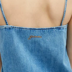 GANNI Tint Denim Strap Dress -Deals Snazzy Mode Store 22 01 2024 JD J1376 91 10 1