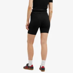 Sporty & Rich SRHWC Ribbed Cycling Shorts -Deals Snazzy Mode Store 23 01 2024 AJ SH912BK 7 1