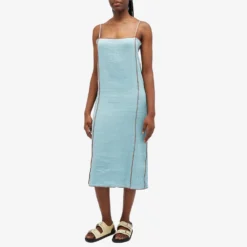 Baserange Shok Slip Dress -Deals Snazzy Mode Store 23 05 2024 JA DRSKS LC SU24 BLU m8 1