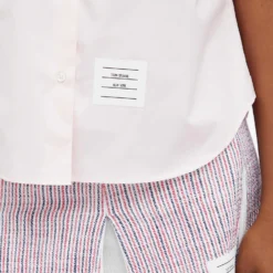 Thom Browne Box Pleat Short Sleeve Shirt -Deals Snazzy Mode Store 23 05 24 SI FLL166C 03113 680 9 1