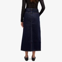 Helmut Lang Denin Midi Skirt -Deals Snazzy Mode Store 23 11 23 NS N06DW301 VJK 7 1
