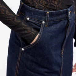 Helmut Lang Denin Midi Skirt -Deals Snazzy Mode Store 23 11 23 NS N06DW301 VJK 9 1