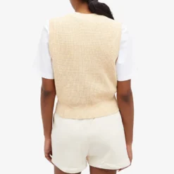Maison Kitsune Handwriting Crop Vest -Deals Snazzy Mode Store 24 04 2024 BLR MW00813KT1108 H712 7 1