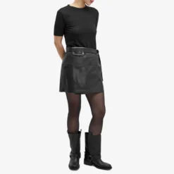 Nanushka Susan Leather Look Mini Skirt -Deals Snazzy Mode Store 24 01 2024 jd nw24rssk01999 m9