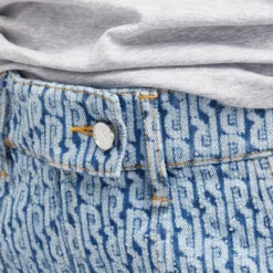 Paco Rabanne Monogram Denim Skirt 9 Paco Rabanne Monogram Denim Skirt -Deals Snazzy Mode Store 25 01 24 NS 24PCJU500CO0487 P483 10 1