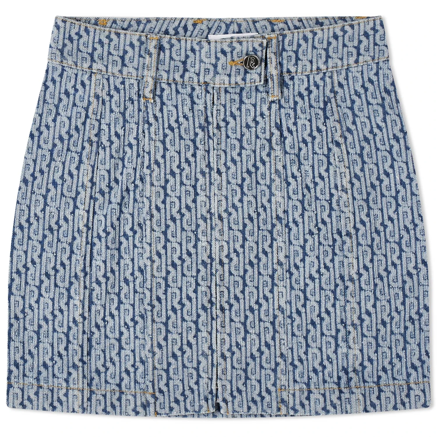 Paco Rabanne Monogram Denim Skirt 1 Paco Rabanne Monogram Denim Skirt