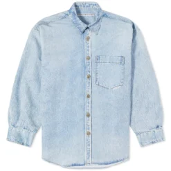 Alexander Wang Printed Denim Button Down Shirt