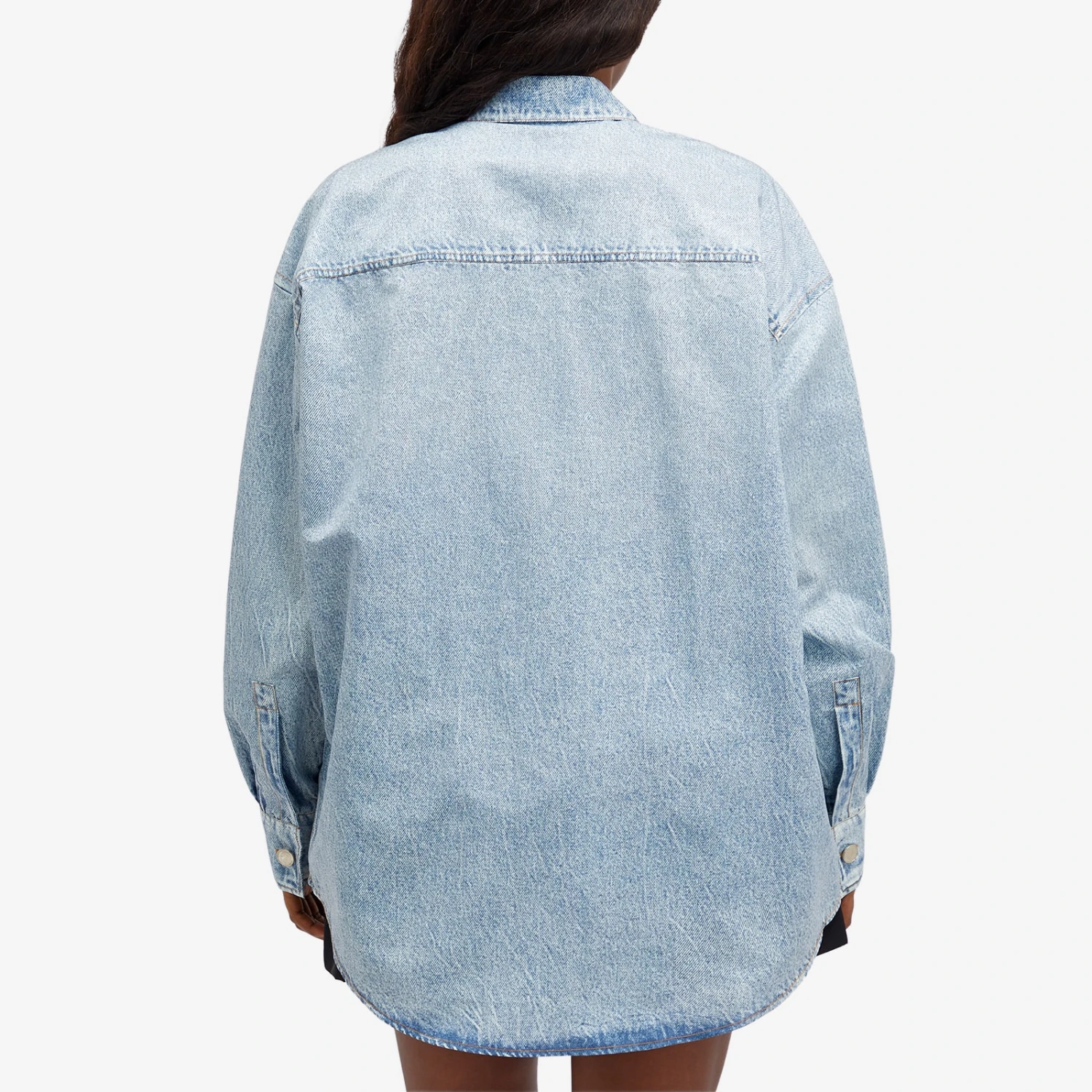 Alexander Wang Printed Denim Button Down Shirt 3 Alexander Wang Printed Denim Button Down Shirt - Image 3