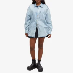 Alexander Wang Printed Denim Button Down Shirt 8 Alexander Wang Printed Denim Button Down Shirt -Deals Snazzy Mode Store 26 01 2024 JA UWC1241675 487A m9 1