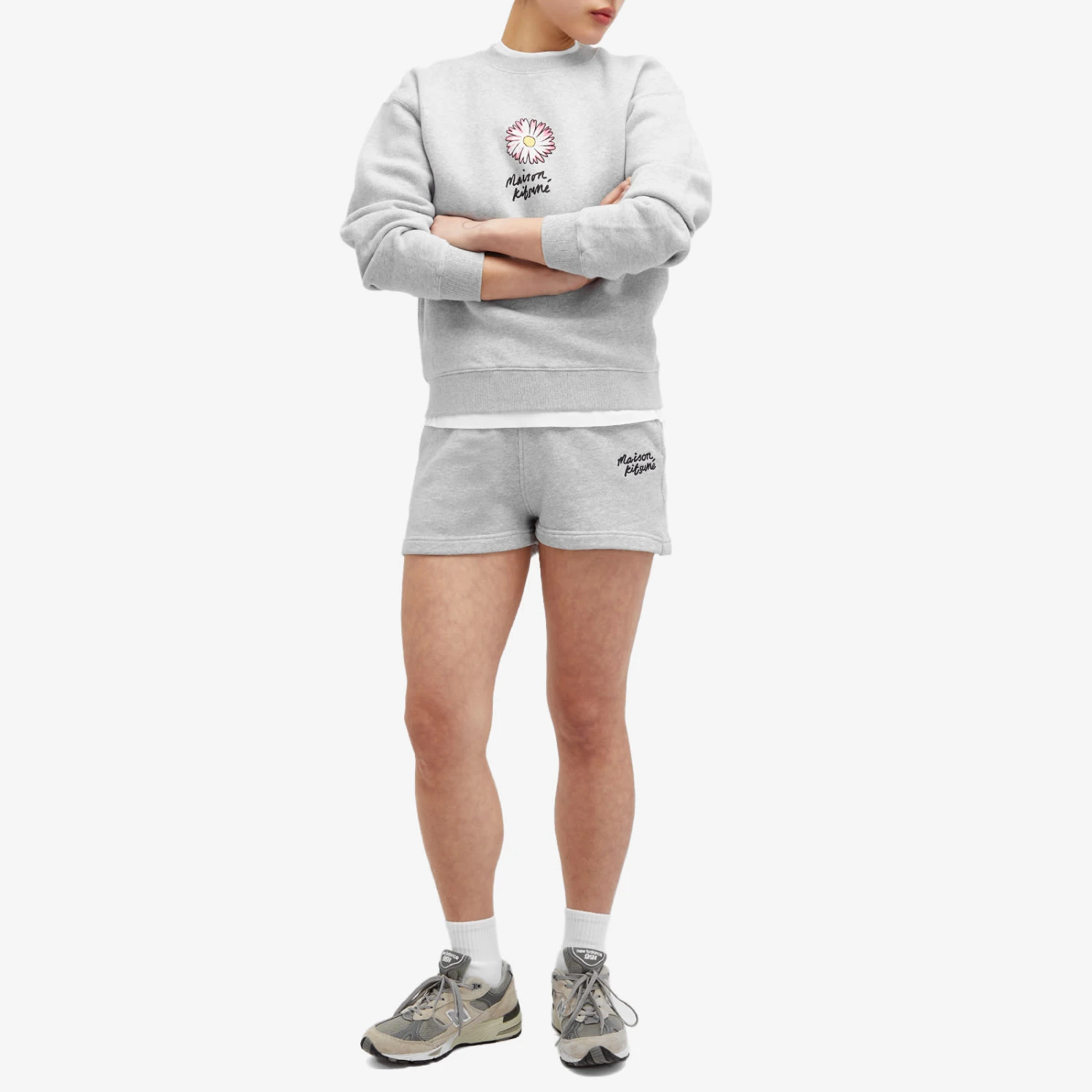 Maison Kitsune Handwriting Logo Regular Jog Shorts 4 Maison Kitsune Handwriting Logo Regular Jog Shorts - Image 4