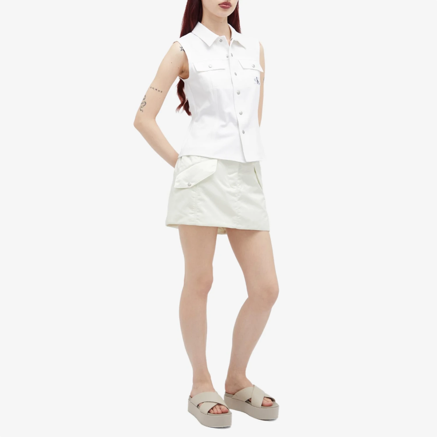 Calvin Klein Bomber Mini Skirt 4 Calvin Klein Bomber Mini Skirt - Image 4