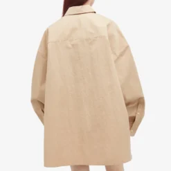 WARDROBE.NYC Drill Shirt Dress Mini 7 WARDROBE.NYC Drill Shirt Dress Mini -Deals Snazzy Mode Store 28 05 24 SI W1077R16 KHK 7 1