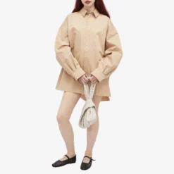 WARDROBE.NYC Drill Shirt Dress Mini 8 WARDROBE.NYC Drill Shirt Dress Mini -Deals Snazzy Mode Store 28 05 24 SI W1077R16 KHK m8 1