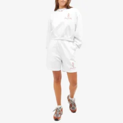 Sporty & Rich Vendome Gym Shorts -Deals Snazzy Mode Store 28 08 23 JF SH962WH m8 1