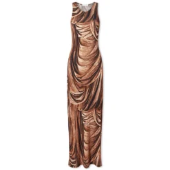 Paco Rabanne Drape Maxi Dress