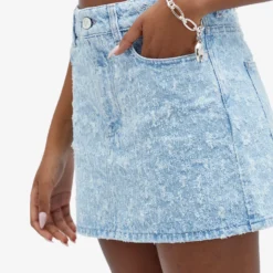 Paco Rabanne Denim Mini Skirt -Deals Snazzy Mode Store 30 04 2024 JC 24ECJU560CO0524 9 1