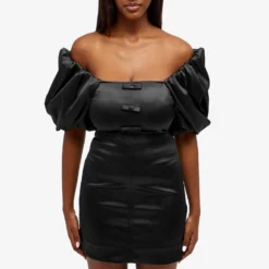 GANNI Double Satin Mini Dress -Deals Snazzy Mode Store 30 10 2023 JD F8456 099 6 1